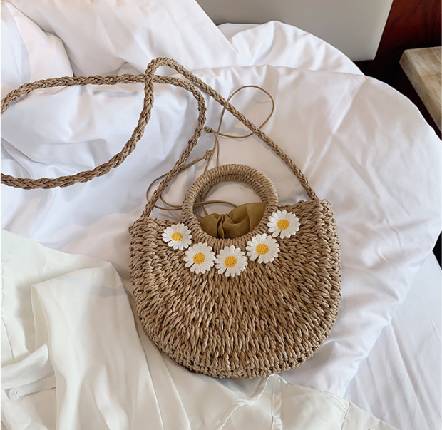 Beach Purse Fairycore Straw Bag Preppy Straw Bag Aesthetic Summer