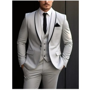 In Stock Gray Vest Black Suit OEM Custom Logo Embroidery | Alibaba.com