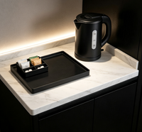 Ketel Listrik Stainless Steel Dua Lapis Langsung dari Pabrik 0.8L untuk Hotel dan Rumah Tangga, Dilengkapi Fitur Mati Otomatis