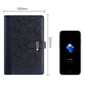 Carnet promotionnel A5 en cuir PU avec fermeture à boucle, idéal pour les réunions de bureau et la gestion des appels téléphoniques - Product Image 4