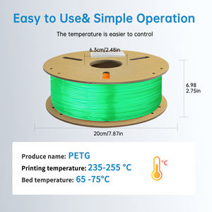 Filamento PETG para Impresora 3D, 1.75mm, 1kg, Verde Neón, Material de Impresión 3D, Filamento FDM PETG para Impresora 3D, Venta al Por Mayor - Product Image 6