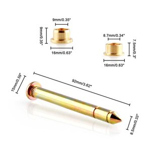 บานพับประตูหมุดพินบุชสองประตูชุดสำหรับฟอร์ด F150 F250 F350 Bronco 38410 - Product Image 2