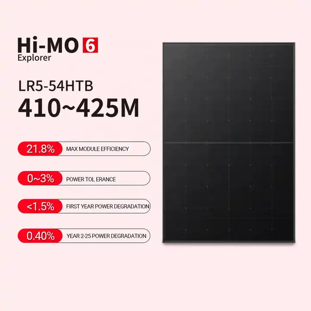 Jingo LONGI 9BB Half Cell Full Black Mono Solar Panel 440W 450W for European Market