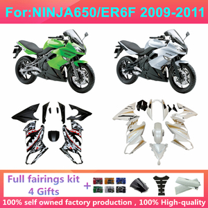 Kit de Carenado Completo para Motocicleta, Moldeado por Inyección, Compatible con <span class=keywords><strong>KAWASAKI</strong></span> Ninja650 Ninja 650 <span class=keywords><strong>ER6F</strong></span> 2009 <span class=keywords><strong>2010</strong></span> 2011, Kits de Carenado Zxmt - Product Image 1