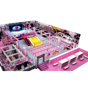 Large <b>Indoor</b> Playground Trampoline Park,ninja Course with Foam Pit,ball Pit Soft Play <b>Slide</b>,Spider Wall,Parkour Zone,Free Jump - Product Image 1