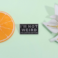 Pin Enamel edisi terbatas saya Unik Lucu kutipan bros kerah lencana ransel hadiah perhiasan untuk teman