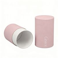 Custom Logo Design Small Shipping Paper Boxes Cardboard Business Gift Packaging Cosmetics Crafts Tube Cylinder Self Spot UV