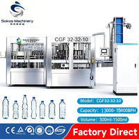 Sokos – Nouvelle ligne complète de remplissage d'eau minérale en bouteilles PET pour usine de production, capacité 15 000 BPH