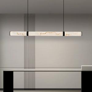 Candelabro de latón de mármol Restaurante Bar Moderno Chino Simple Mesa de comedor Tira Lámpara colgante - Product Image 4