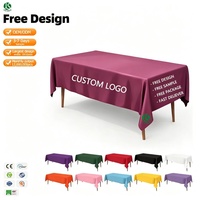 Housse de table en plastique de luxe personnalisée OEM/ODM, vente en gros, imperméable, impression écologique, décoration pour restaurant et mariage