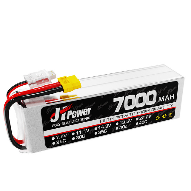 JUHAILIPO Lipo Battery 7000MAH 7.4V 35C Drone FPV Compatible UAV Remote Control Car Marine