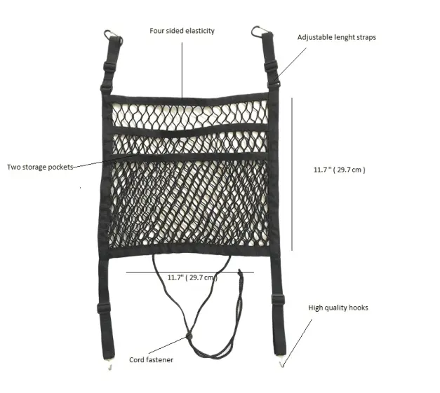 חיות מחמד גדר כלב רכב נטו מחסום עם אוטומטי בטיחות רשת ארגונית תינוק Stretchable אחסון תיק אוניברסלי עבור מכוניות