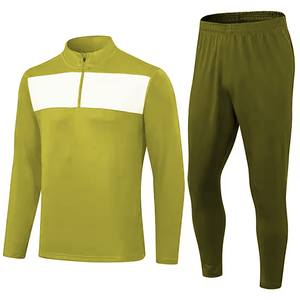 Conjunto deportivo de dos piezas para hombre, de tela de alta calidad, muy vendido, con chaqueta de entrenamiento personalizada y diseño de logotipo personalizado. - Product Image 4