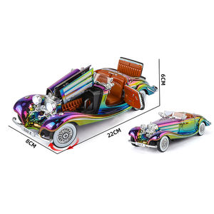 Ben classici 500K cromato 1:24 Supercar in metallo pressofuso luci sonore Pull-Back 5 porte stile <span class=keywords><strong>Vintage</strong></span> - Product Image 1