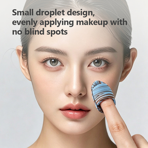 Esponja <span class=keywords><strong>de</strong></span> Maquillaje Mini para Dedos, Doble Color Mármol, Aplicador Cosmético para Ojos y Nariz, 360 Grados - Product Image 6
