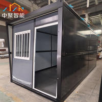 Maison conteneur préfabriquée pliable de 20 pieds, style moderne, étanche et résistante à l'humidité, populaire, provenant directement de l'usine vérifiée