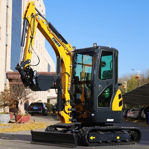 จัดส่งฟรี 3.5 ตันรถขุดขนาดเล็ก Digger CE/EPA/ยูโร 5 จีนขายส่ง Excavadora ขนาดกะทัดรัดราคาถังนิ้วหัวแม่มือสําหรับขาย - Product Image 2