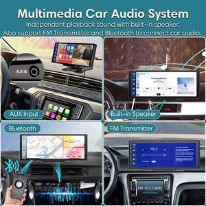 10 Inch Full 2160P Touchscreen Voor En Achter Dashboard Camera 'S Met Carplay Android Auto Voor Achteruitkijkspiegel Camera Dashcam 4K - Product Image 4