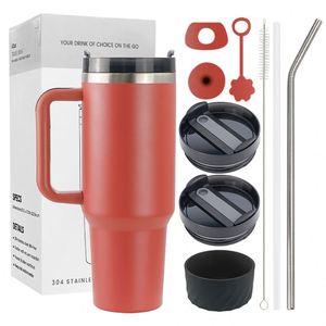 Taza de Café Personalizada de Acero Inoxidable H2.0 con Aislamiento Térmico, 40 oz, para Bebidas Frías y Calientes, con Asa, Ideal para Navidad - Product Image 1