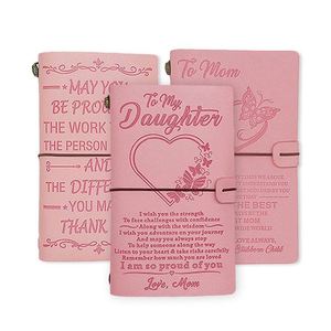 Custom Embossed Logo Souvenir Notebook Gifts Retro Diary Faux <b>Leather</b> <b>Notepad</b> Traveler's Notebook - Product Image 6