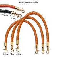 Bandoulières de Sacs Colorées en Cuir PU de 30-60cm, Poignées de Sac à Main, Boucle Chaîne Dorée, Tressées, Bricolage, Accessoires Faits Main, Vente en Gros Usine