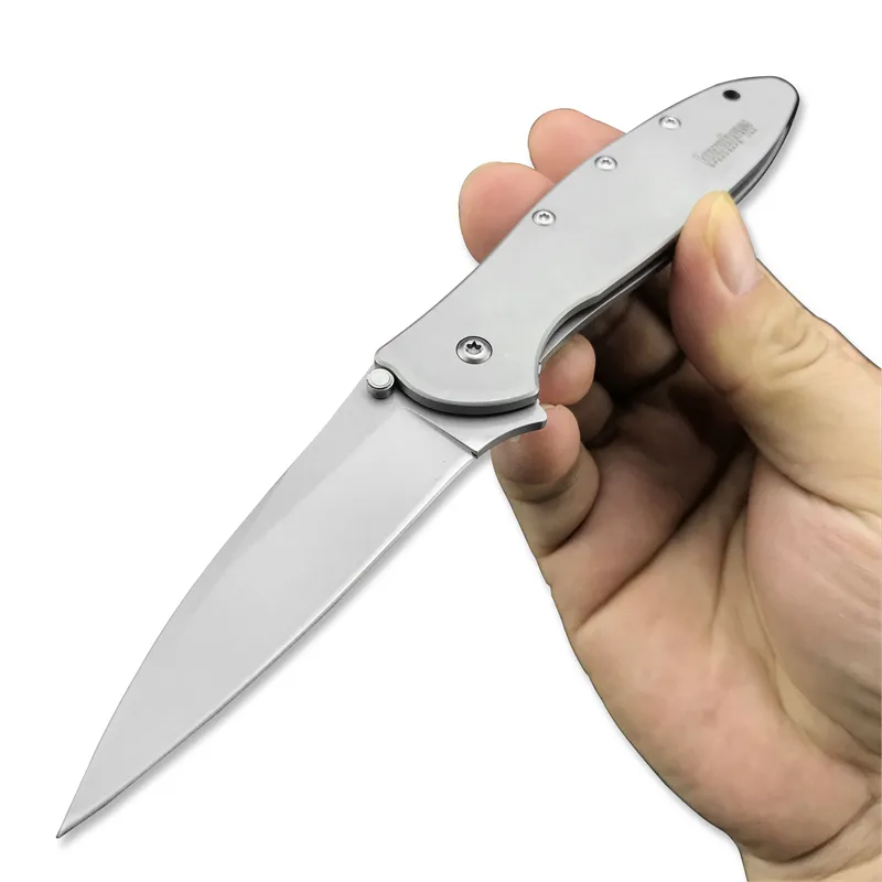 Kershaw LEEK 1660 All steel handle Pocket Knife outdoor Bushcraft Tactical Folding Knife