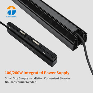 Pvc Film Tension Tissu Cadre DC 48V <span class=keywords><strong>LED</strong></span> Rail Magnétique Système De Lampe D'éclairage En Aluminium Profil Stretch Plafonnier Piste - Product Image 3