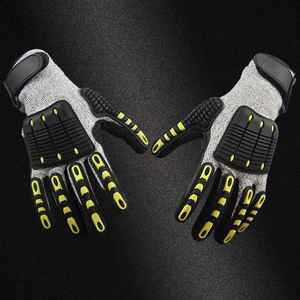 قفازات أمان مقاومة للقطع مع طلاء النتريل على راحة اليد وتقوية TPR لحماية اليدين، الأكثر مبيعًا لعام 2025 - Product Image 1