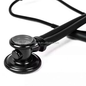 Stéthoscope de cardiologie à double tube Stéthoscope médical Estetoscopio noir professionnel - Product Image 2