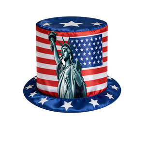 Accesorios de Disfraces, Sombrero del Tío Sam con la Bandera Estadounidense, Atuendos para el 4 de Julio, Sombreros para el Día de la Independencia - Product Image 3