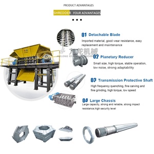 Industrial <strong>Scrap</strong> Metal Double Shaft Shredding Machine Steel Car Metal Shredder - Product Image 3