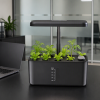 Système de culture hydroponique automatique 3L avec lumière LED à spectre complet pour culture intérieure, kit de jardinage intelligent moderne pour plantes et herbes