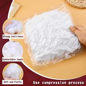 מילוי סיבים פרימיום פוליאסטר, סיבים בעלי עמידות גבוהה, מלית עבור בעלי חיים סרוג, מילוי מלאכה למיחזור (60 גרם/2.1 עוז) - Product Image 5