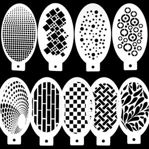 Pochoirs de <span class=keywords><strong>maquillage</strong></span> facial pour enfants et adultes, motifs de tatouage, pour cosplay, Halloween, Noël, fête - Product Image 3