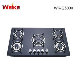 Thiết Bị Nhà Bếp Mặt Bàn Bếp Ga Tích Hợp 5 Đầu Đốt Bếp Ga Bằng Thép Không Gỉ Mặt Bếp Bằng Gốm Mịn - Product Image 2