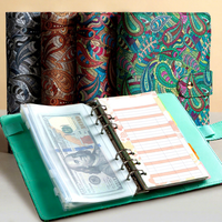 Bloc-notes vintage A6 à motif Paisley pour la planification financière et la gestion du budget – Cadeau avec pages pliées pour l'enregistrement des transactions