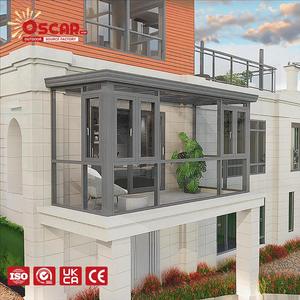 Véranda en aluminium, <span class=keywords><strong>petite</strong></span> extension de serre installée dans les bungalows, prix moyen, designs et styles variés, véranda solaire - Product Image 1