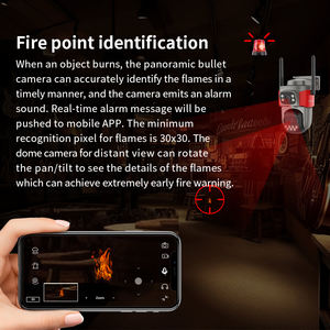 Vstarcam מצלמת אבטחה כפולה ptz 2.4g מערכת מעקב אלחוטית wifi עם גלאי עשן זיהוי אש - Product Image 3