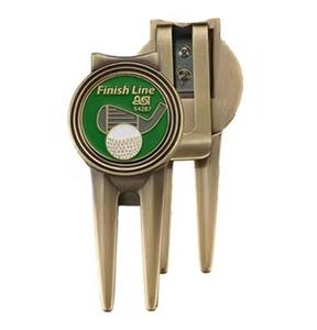 Custom di alta qualità Casting anticato Golf Divot strumenti con la palla marcatore per Souvenir promozionale - Product Image 2