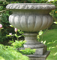 Pot Bunga Patung Adam dari Batu Cor GRC FRP GRP Pedestal Pinth Urbino
