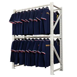 Shanghai Wholesale cheap price clothing store display rack shelf clothes rack hanging