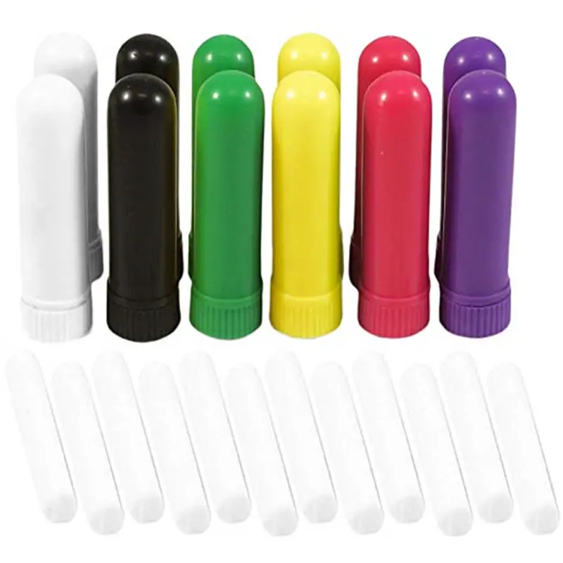 Aromatherapy Nasal Inhaler Sticks with Organic Cotton Wicks for Essential Oils/diffuser