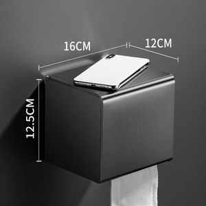 New Grey Stainless Steel Modern Design Wall Mount <strong>Towel</strong> Rack Bathroom <strong>Storage</strong> Shelving <strong>Units</strong> for Home Hotel Paper <strong>Towel</strong> Holder - Product Image 3