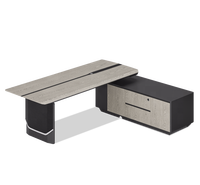Escritorio Ejecutivo Contemporáneo con Ajuste Automático de Altura, Material de Madera, Diseño Moderno, Cajonera de Almacenamiento