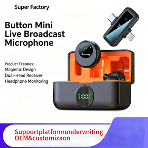 TOP 1 SX30 2-in-1 <b>Wireless</b> Collar <b>Microphone</b> with AI Noise Reduction Recording for Outdoor Sports and Mobile Use - Product Image 1