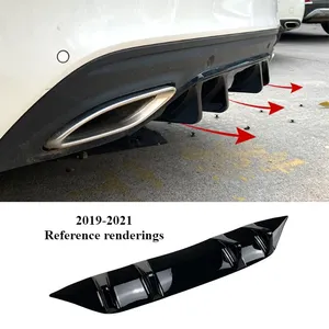 ลิ้นดิฟฟิวเซอร์กันชนหลัง StarNav สำหรับ Mercedes Benz C-Class W205 W206 C200 C260 C300 AMG Line 2019-2021/2022-2024 สปอยเลอร์แต่ง - Product Image 3