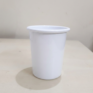 White <b>Ceramic</b> <b>Cup</b> Round Glazed Drinking Mug Custom Logo Kitchen Tableware - Product Image 1