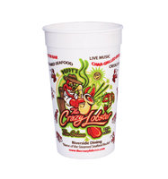 Tasses de stade en plastique-32 oz. Tasses souvenirs roses