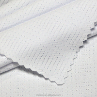 Sudadera con capucha de tela de malla Jacquard transpirable ecológica, trama de Spandex de poliéster, estiramiento de gestión de la humedad para niños y niñas