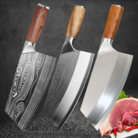 Couteaux de cuisine professionnels en acier inoxydable Damas, couteau de cuisine de 8 pouces, couteau de chef en acier Damas avec manche en bois